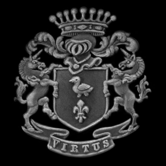 Cachet de cire du blason de la famille de Guerneville